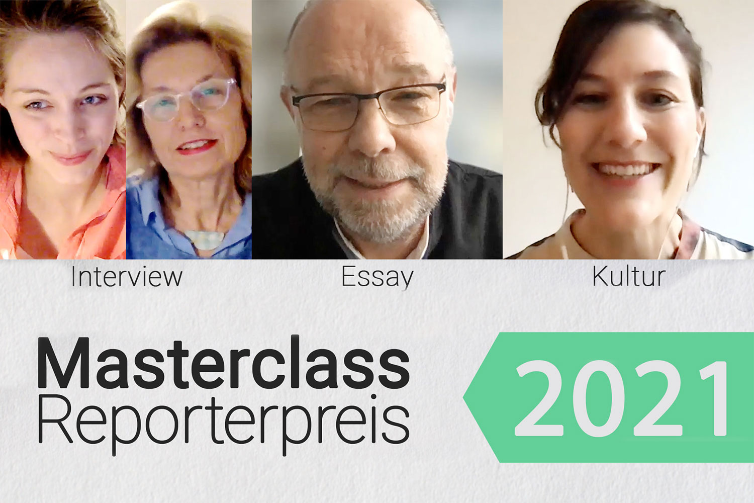 Masterclass Reporterpreis: Interview | Essay | Kultur Workshop 442